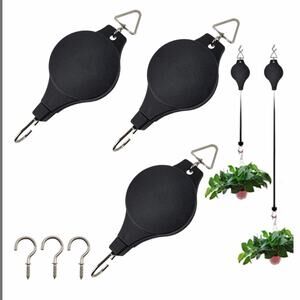 NIB 4PCS Plant Pulley Hangers Retractable
